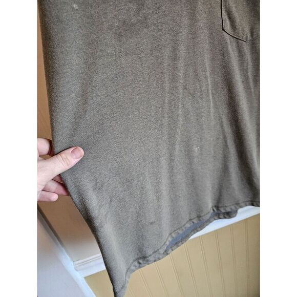 Mens Olive Green Carhartt Force Quarter Half Zip Long Sleeve Pullover Sz Small - Picture 3 of 8